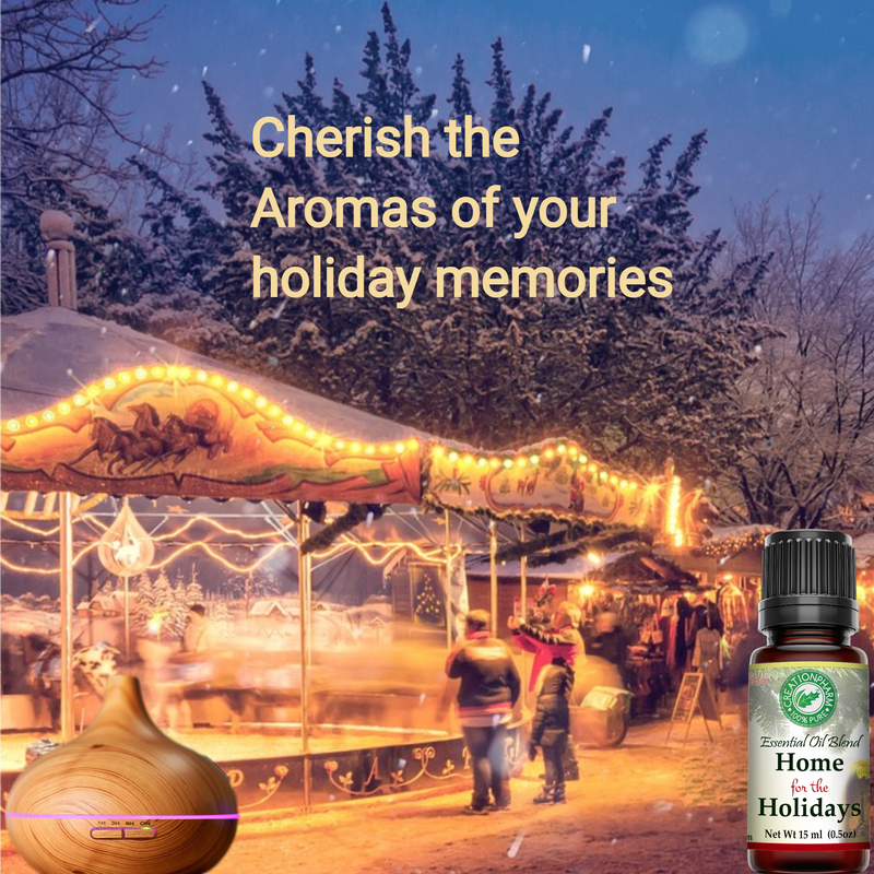 Home For The Holidays Aroma Blend 100% Pure Aroma Blend by Creation Farm 15 ml.