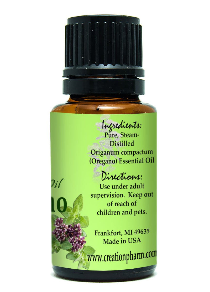 Oregano Essential Oil 100% Pure - Aceite esencial de organo - Aromatherapy, Healthy Blending - Creation Pharm