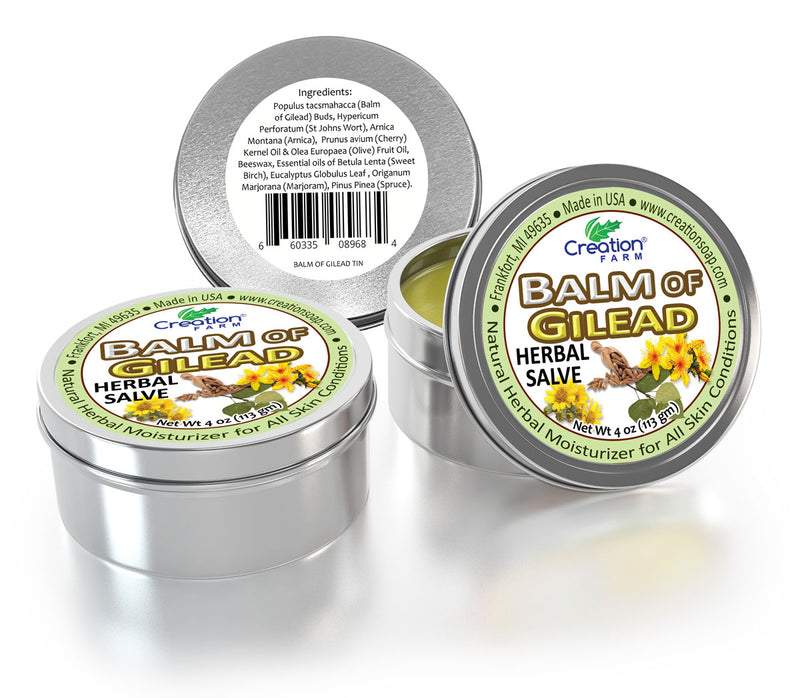 Balm of Gilead Herba Salve - 3 Pack Large 4 oz Tins-Balm De Gilead Ungento - Creation Pharm