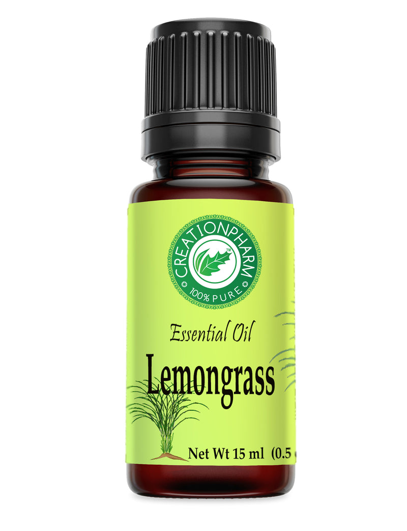 Lemongrass Essential Oil - 100% Pure - Aceite La hierba de limon -  Diffuser & Aromatherapy - Creation Pharm