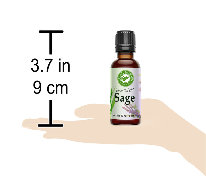 Sage Essential Oil 100% Pure - Creation Pharm